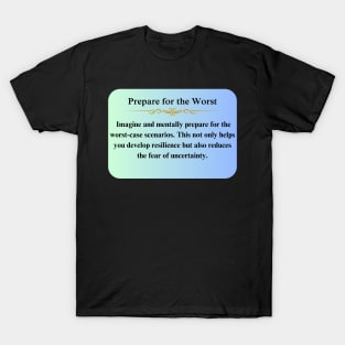 Stoic Prepare for the Worst Thougts T-Shirt